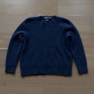 Polo Ralph Lauren Women’s 100% Cashmere of Italian Yarn Sweater Blue XL